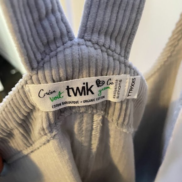 Twik Grey Corduroy Overall Dress - Picture 3 of 3